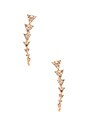 view 1 of 3 Diamond Triangle Train Ear Cuff in Gold