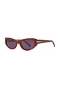 view 2 of 3 Bleach Polarized Sunglasses in Tobacco & Plum Lens