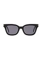 view 1 of 3 Noir Polarized Sunglasses in Gloss Black & Grey Lens