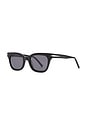 view 2 of 3 Noir Polarized Sunglasses in Gloss Black & Grey Lens