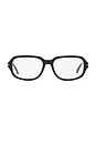 view 1 of 3 Dusk Sunglasses in Gloss Black & Clear Lens