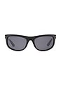 view 1 of 2 Heat Polarized Sunglasses in Gloss Black & Grey Lens