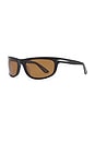 view 2 of 3 Heat Polarized Sunglasses in Gloss Black & Bronze Lens