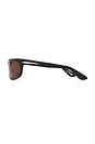 view 3 of 3 Heat Polarized Sunglasses in Gloss Black & Bronze Lens