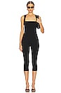 view 1 of 3 Bell Pedal Pusher Jumpsuit in Black
