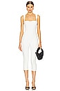 view 1 of 4 Bell Pedal Pusher Jumpsuit in White