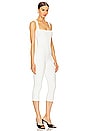 view 2 of 4 Bell Pedal Pusher Jumpsuit in White