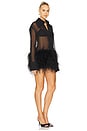 view 2 of 3 Costes Silk Feather Dress in Black