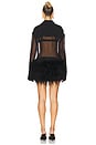 view 3 of 3 Costes Silk Feather Dress in Black