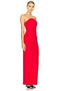 view 2 of 3 Half Moon Evening Dress in Red