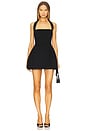 view 1 of 3 Halter Mini Bubble Dress in Black