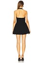 view 3 of 3 Halter Mini Bubble Dress in Black