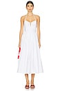 view 1 of 3 Como Poplin Cotton Dress in White