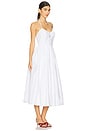view 2 of 3 Como Poplin Cotton Dress in White