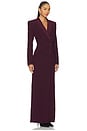 view 2 of 3 Amberly Evening Blazer Dress in Bordeaux