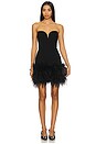view 1 of 3 Posey Mini Feather Dress in Black
