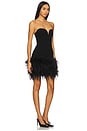 view 2 of 3 Posey Mini Feather Dress in Black