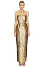 view 1 of 4 Blair Dress in Gold