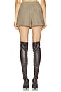 view 5 of 6 Check Mini Skort in Brown Plaid