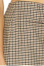 view 7 of 6 Check Mini Skort in Brown Plaid