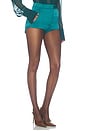 view 2 of 6 Satin Hot Pant in Teal