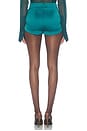 view 5 of 6 Satin Hot Pant in Teal
