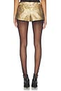 view 4 of 6 Mini Shorts in Gold