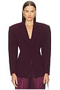 view 2 of 5 Bea Blazer in Bordeaux