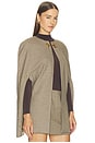 view 2 of 5 Argyle Cape in Brown Plaid