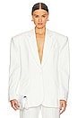 view 1 of 4 Adel Oversized Dad Blazer in White