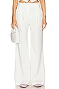 view 1 of 4 Pin Tuck Palazzo Pant in White