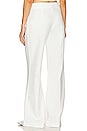 view 3 of 4 Pin Tuck Palazzo Pant in White
