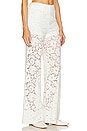 view 2 of 4 London Lace Flared Pant in White