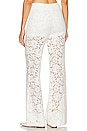view 3 of 4 London Lace Flared Pant in White