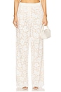 view 1 of 6 Estelle Lace Pintuck Pants in White