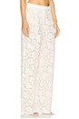 view 2 of 6 Estelle Lace Pintuck Pants in White