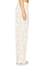 view 3 of 6 Estelle Lace Pintuck Pants in White
