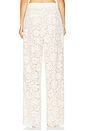 view 4 of 6 Estelle Lace Pintuck Pants in White