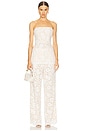 view 5 of 6 Estelle Lace Pintuck Pants in White