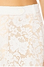 view 6 of 6 Estelle Lace Pintuck Pants in White