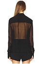 view 3 of 4 FLORE シルクシャツ in Black