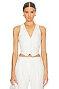 view 1 of 4 Jessica Transparent Vest in White