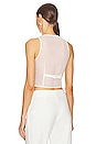 view 3 of 4 Jessica Transparent Vest in White