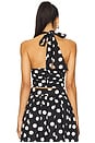 view 3 of 4 Carlo Halter Top in Polka Dot