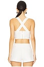 view 3 of 4 Sorrento Linen Halter Bralette in White