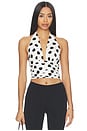 view 1 of 4 CARLO ホルタートップ in White & Black Polka Dot