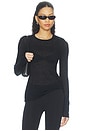 view 1 of 4 Alpaca Sheerline Top in Black