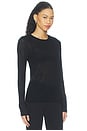 view 2 of 4 Alpaca Sheerline Top in Black