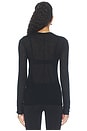 view 4 of 4 Alpaca Sheerline Top in Black