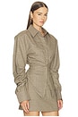 view 2 of 5 Check Founder's Blouse in Brown Plaid